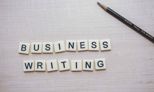 business writing tiles